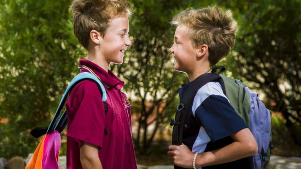 Identical twins Issac and Henry are going to separate high schools, Lyneham and Campbell High, respectively.