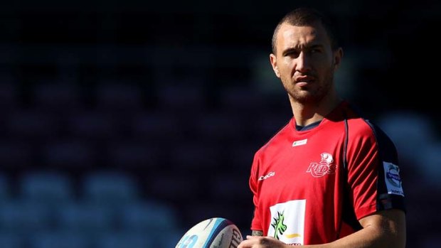 Stand-out ... Quade Cooper trains yesterday.