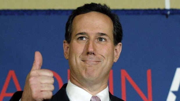 Hostile rhetoric ... Rick Santorum.