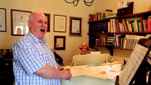 John Sloan is now living his life-long dream, working as a professional singing teacher.