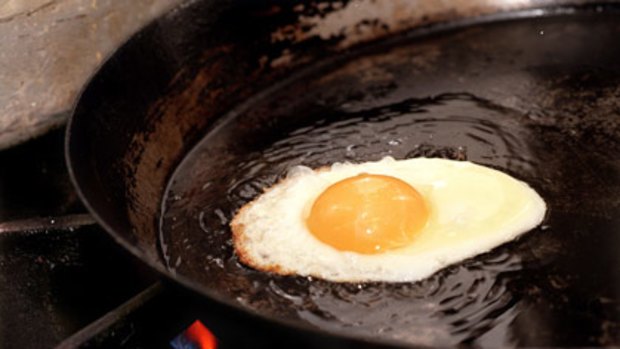 Healthy options ... Try swapping a fried egg for one that has been poached and eat it with a piece of wholegrain bread.
