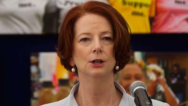 Victim of online assaults ... Prime Minister Julia Gillard.