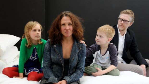 The next step: Blazey Best, as the modern-day Nora, front, in rehearsals with, from left, Ava Strybosch, Finn Dauphinee and Damien Ryan for the play Nora.  