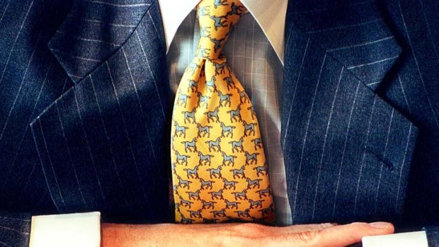 Ties give men a way to stand out from their mates.