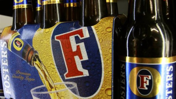 The bubble has burst on Foster's, with sales volumes off 13 per cent.