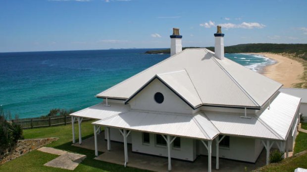 The lighthouse keeper's cottages.