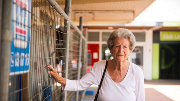 Yvonne Scales comes to Curtin shops frequently and is worried about the future of the building. 
