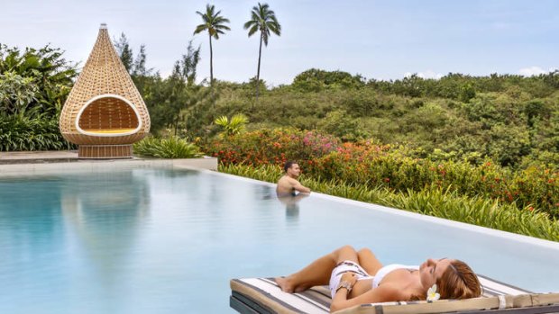 Family escape .. at Fiji Golf Resort and Spa there is an adult pool separate from the family pool.
