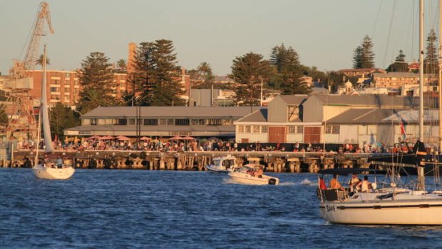 Old favourite ... Fremantle Harbour, which hosted the 1987 America’s Cup.