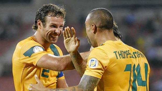Jitters: Australian skipper Lucas Neill believes the Socceroos are meeting Japan at the right time following their shock loss to Bulgaria last week.