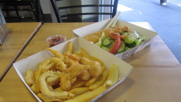 Seafood basket: there are plenty of options for a tasty lunch.