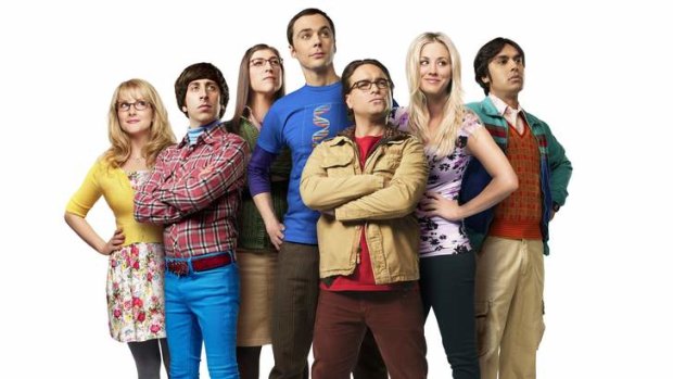 The Big Bang Theory - cast shot. (Supplied by Channel Nine, 2014.)