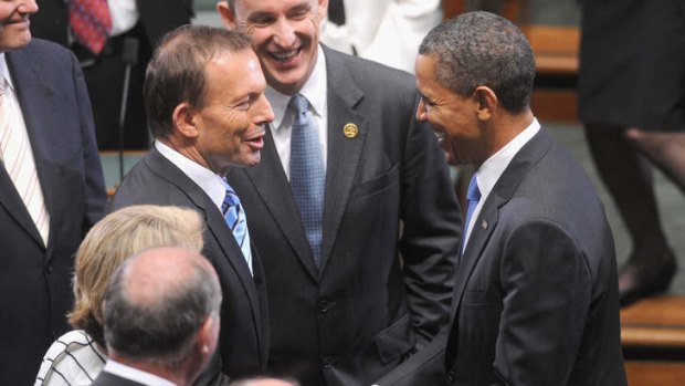 Talks: Tony Abbott is set to discuss a broad range of issues with US President Barack Obama during his North American tour.