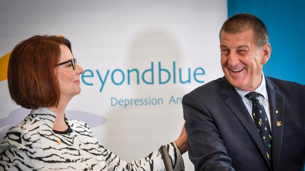 Julia Gillard replaced Jeff Kennett as beyondblue chair,.