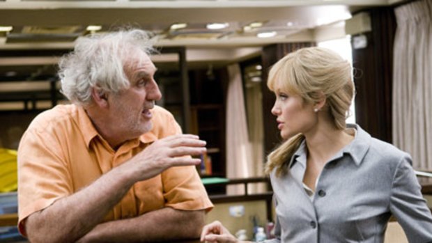 Australian director Phillip Noyce with Salt heroine Angelina Jolie.