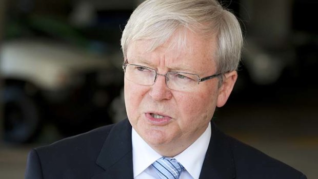 Changing approach on climate change: Kevin Rudd.