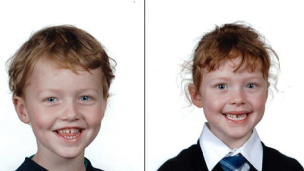 Five-year-old Alexander Richard Dillon and six-year-old Charlotte Rose Dillon.