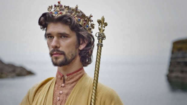 Ben Whishaw as Richard II in BBC's <i>The Hollow Crown</i>.