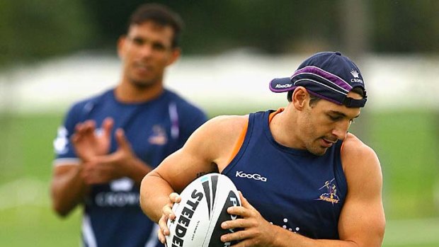 Slippery: Storm fullback Billy Slater is the danger man for Melbourne, but Canberra is well aware of that.