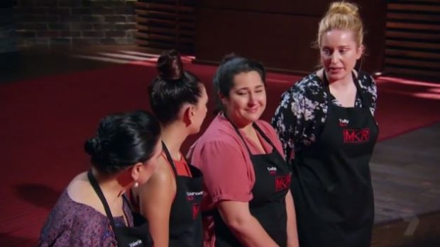 Della said it had been a 'tough day' cooking on MKR.
