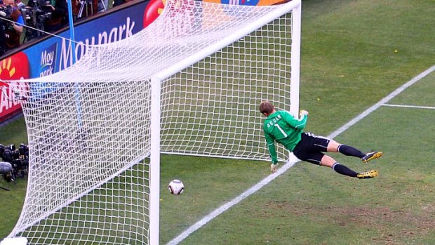 The goal that wasn't ... Frank Lampard's strike in England's Round of 16 clash against Germany at last year's World Cup was controversially disallowed.