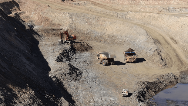 Mining being undertaken last weekend at Auric Mining’s Jeffreys Find gold deposit in WA.