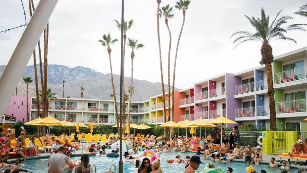 Rinse pool party at The Saguaro.