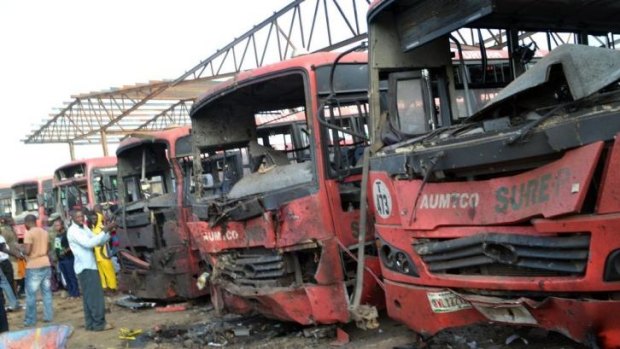 Horrific result ... An explosion at a bus station packed with morning commuters on the outskirts of Nigeria's capital killed dozens of people, in what appeared to be the latest attack by Boko Haram Islamists.