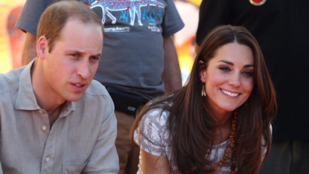 Prince William, Duke of Cambridge and Catherine, Duchess of Cambridge at Uluru last month.