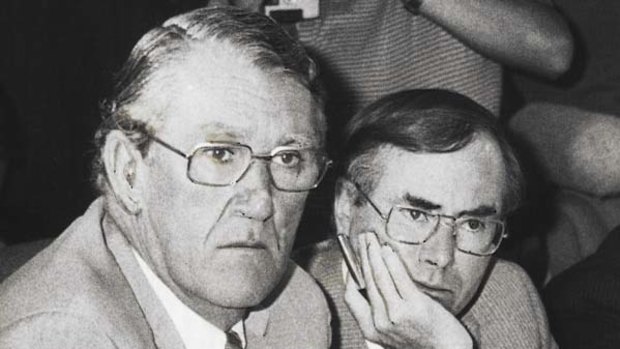Prime Minister Malcolm Fraser and Treasurer John Howard in 1982.