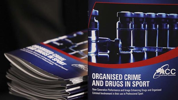 The report highlighted sports supplements as a major concern in the ACC's startling investigation that alleges drug use and match-fixing are rife in domestic sporting codes.
