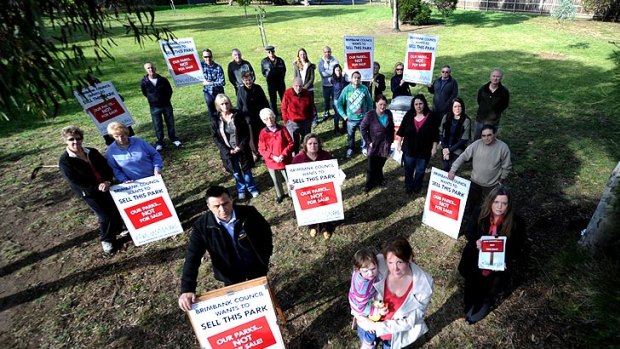 Taylors Lakes residents protest Brimbank Council’s plan to sell off Cohuna Court.