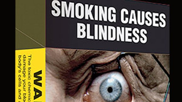 Graphic images, similar to this one from Australian cigarette packets, would be overstepping government authority, according to a US court.