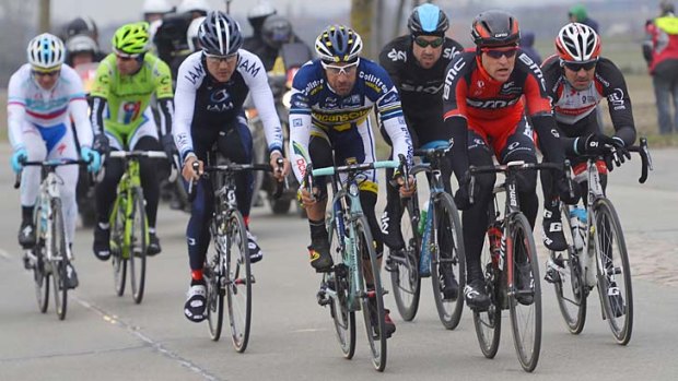Back in form: Heinrich Haussler, left, is among the main contenders for Sunday's Paris-Roubaix.