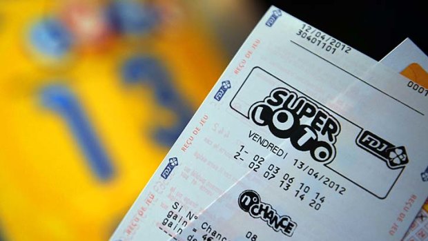 A French  lottery ticket ... millions of gamblers play on Friday 13, hoping for more luck that day.