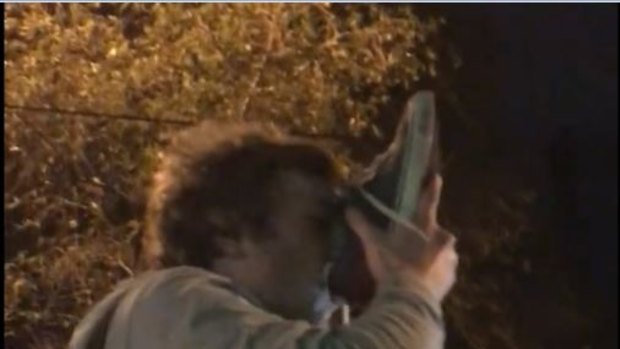 One fan drank beer from his shoe.