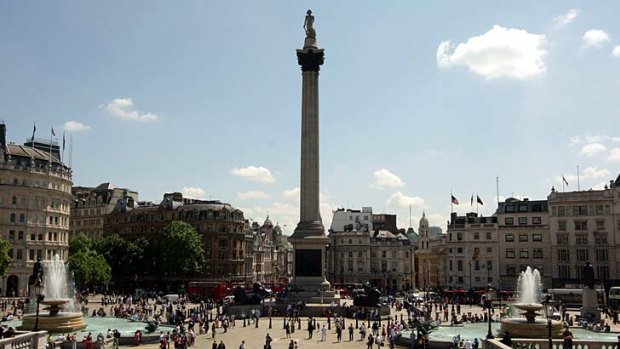 Trafalgar Square. .On a return visit, London feels smaller ... and a lot cheaper.