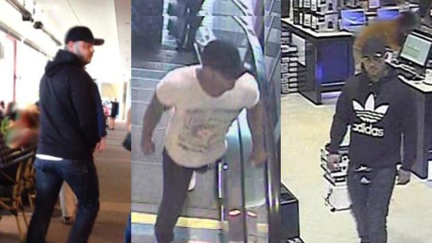 Images of a man police wanted to speak with in relation to the shooting at Robina on Saturday.
