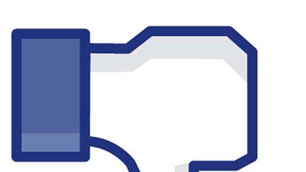 The Facebook like button... upside down.