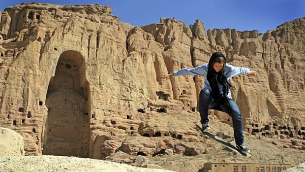 Skateistan: The site of the Buddhas of Bamiyan, which  the Taliban destroyed in 2001.