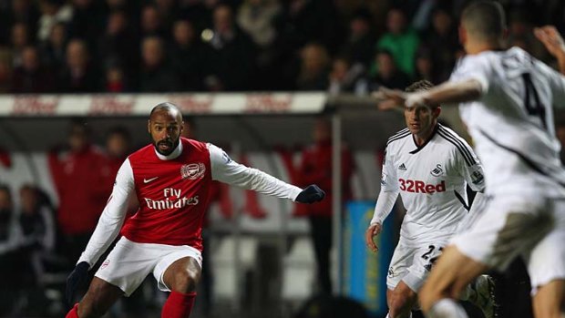Substitute ... Thierry Henry came off the bench but could not inspire Arsenal to victory.