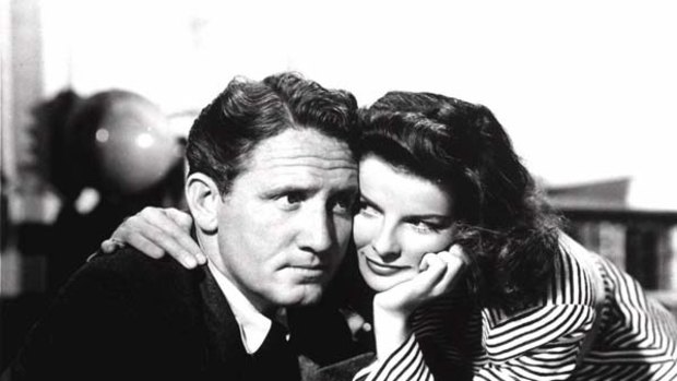 Winning duo ... Katharine Hepburn and Spencer Tracy.
