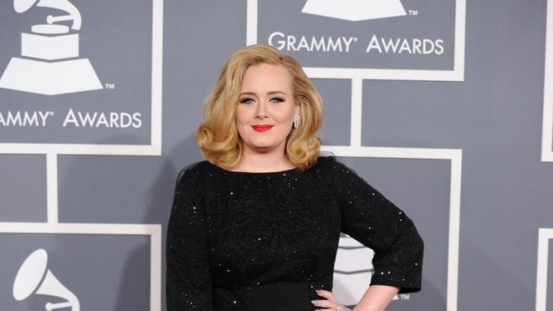 Red carpet style ... Adele.