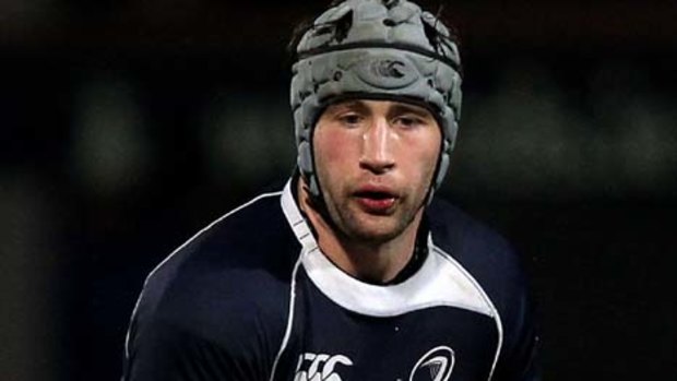 Out . . . Leinster flanker Kevin McLaughlin.