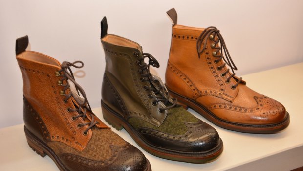 Brogue boots becoming a high fashion element.