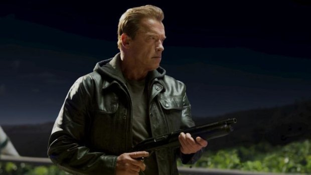 Arnold Schwarzenegger plays an ageing cyborg in Terminator: Genisys.