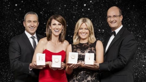 Ready to sing along: (From left) the Sunrise team, Mark Beretta, Natalie Barr, Samantha Armytage and David Koch.
