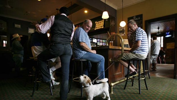 A suburb transformed beyond its roots ... drinkers at the Dry Dock Hotel in Balmain.
