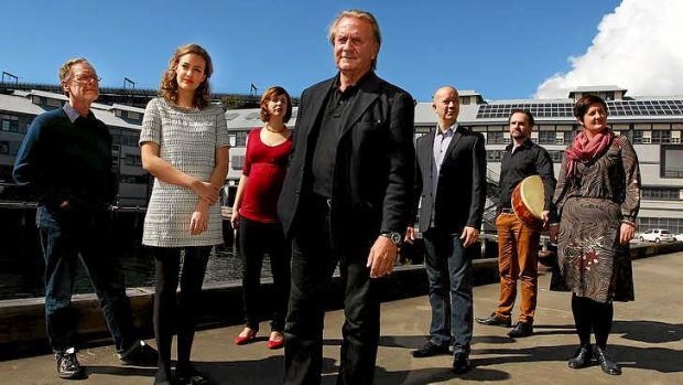 Danish composer and conductor Bo Holten with Song Company members  Clive Birch, Hannah Fraser, Susannah Lawergren, Mark Donnelly, Richard Black and Anna Fraser.