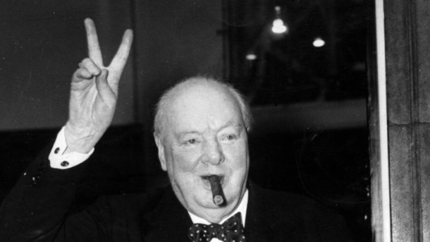 Britain's war-time prime minister Winston Churchill.